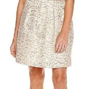 Worthington gold jacquard skirt